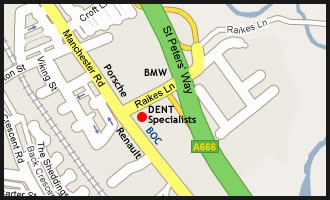 Map to Dent Specialists Bolton